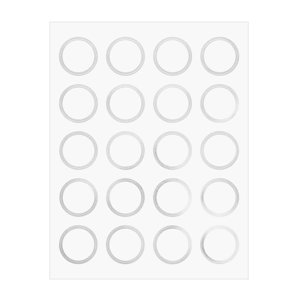 Silver Border Round Label Stickers by Recollections™ Michaels